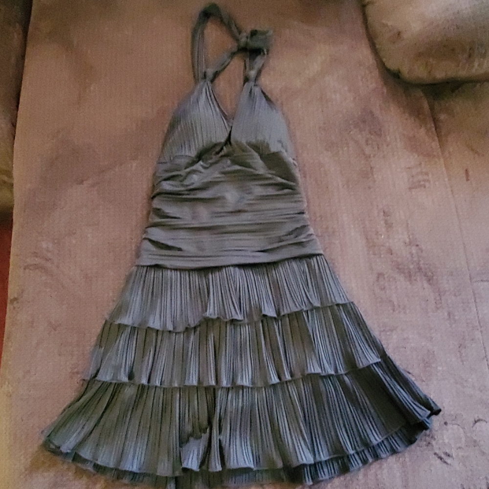 Va va voom black mini halter dress